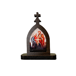 Mini Capela da Sagrada Família de Nazaré em MDF 7cm
