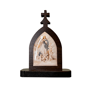 Mini Capela de Nossa Senhora da Imaculada Conceição em MDF 7cm