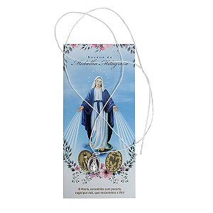 Novena Medalha Milagrosa Alumínio Prateado
