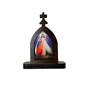 Mini Capela de Jesus Misericordioso em MDF 7cm