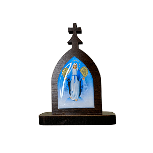 Mini Capela de Nossa Senhora das Graças em MDF 7cm