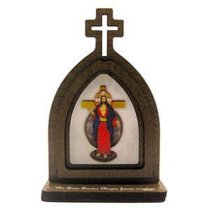Mini Capela de Jesus das Santas Chagas 8cm