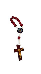 Dezena de Dedo de Nossa Senhora Aparecida Pau Brasil 6mm