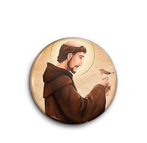 Boton São Francisco Alumínio Broche Alfinete