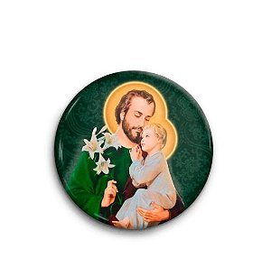 Boton São José Alumínio Broche Alfinete