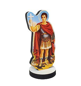 Adorno Pedestal de Santo Expedito em MDF 8cm