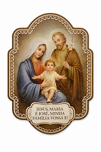 Adesivo Sagrada Família Resinado Resinado Carro/Moto/ Notebook
