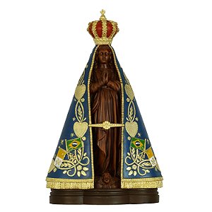 Imagem de Nossa Senhora Aparecida de Resina Nacional  38 cm