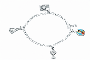 Pulseira de São Carlo Acutis "Eu Amo rezar e Fotografar"