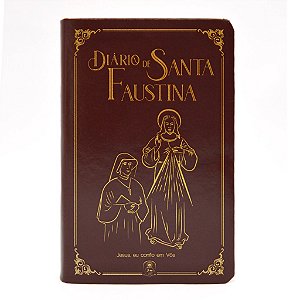 Livro Diário de Santa Faustina - Bolso - Capa em Material sintético marrom