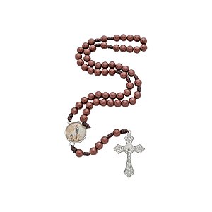 Terço de Nossa Senhora da Imaculada Conceição Pérola Marrom