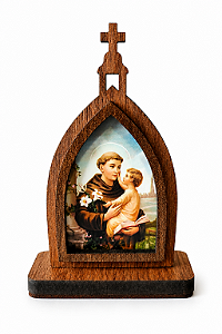 Mini Capela de Santo Antônio em MDF 10cm