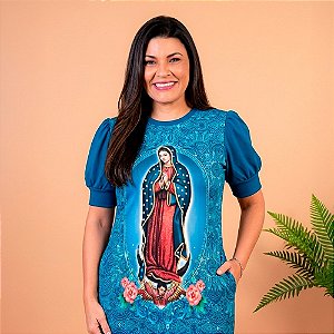 Vestido Nossa Senhora de Guadalupe - Azul
