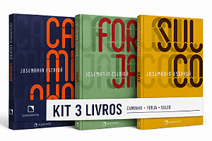 Combo Livros São Josemaria Escrivá - Caminho, Sulco e Forja