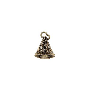 Boton de Nossa Senhora de Nazaré Ouro velho