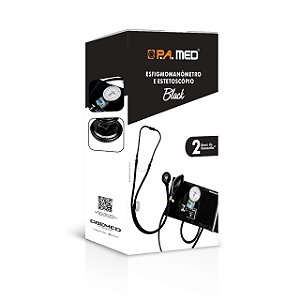 Conjunto Estetoscópio + Esfigmomanômetro Black P.A MED