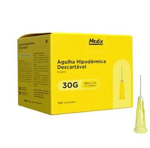 Agulhas Hipodérmicas Medix (Caixa com 100)