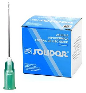 Agulhas Hipodérmicas Solidor (Caixa com 100)