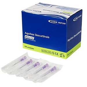 Agulhas Hipodérmicas Labor Import (Caixa com 100)