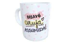Caneca bisavó coruja assumida presente criativo família bisa