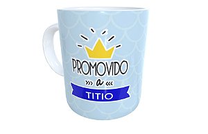 Caneca promovido a titio presente revelação família