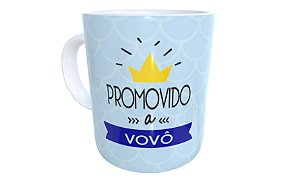 Caneca de cerâmica promovido a vovô presente família avô