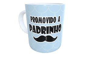 Caneca de cerâmica promovido a padrinho consagração crisma