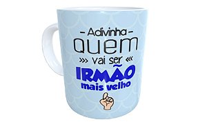 Caneca advinha quem vai ser irmão mais velho presente