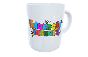 Caneca educação infantil presente criativo inclusão social