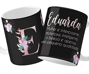 Caneca com frase motivadora presente personalizado com nome