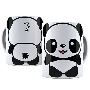 Caneca pandinha fofo presente criativo divertido