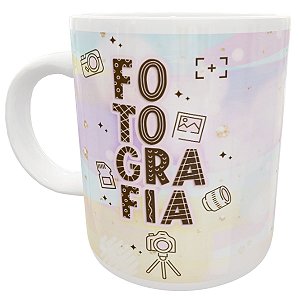 Caneca curso de fotografia presente fotografa profissão