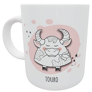 Caneca signo touro presente criativo astrologia horoscopo