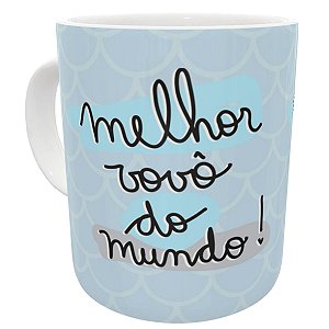 Caneca melhor vovô do mundo! presente divertido família