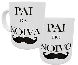 Kit 2 canecas pai dos noivos presente casamento lembrancinha