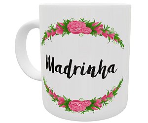 Caneca madrinha de casamento presente lembrança de casamento