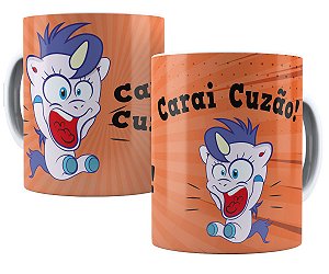 Caneca unicórnio carai cuzão presente divertido engraçado