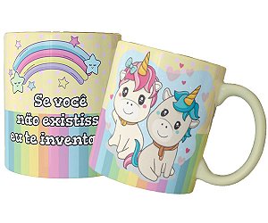 Caneca se você não existisse eu te inventava presente fofo
