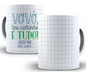 Caneca vovô seu carinho é tudo dia dos avós presente familia