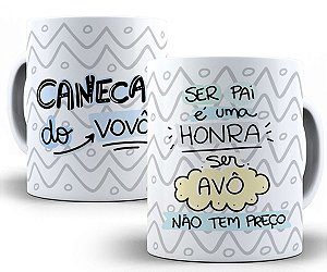 Caneca do vovô dia dos avós presente criativo divertido