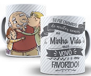 Caneca dia dos avós presente vovô família amor love