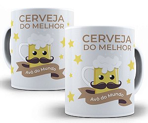 Caneca cerveja do melhor avô do mundo presente vovô