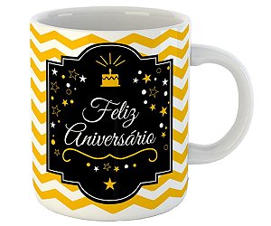 Caneca feliz aniversário presente divertido criativo fofo