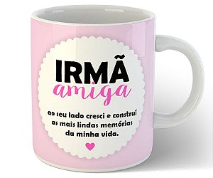 Caneca amiga irmão presente família fofo bonito