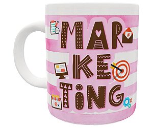 Caneca marketing profissão curso faculdade presente