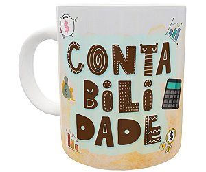 Caneca contabilidade presente contadora profissão faculdade