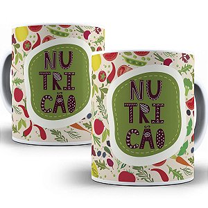 Caneca nutrição presente nutricionista faculdade profissão
