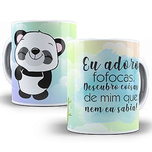 Caneca adoro fofocas descubro coisas de mim que nem eu sabia