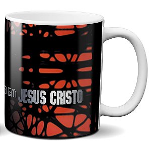 Caneca minha salvação está em jesus critos presente fé