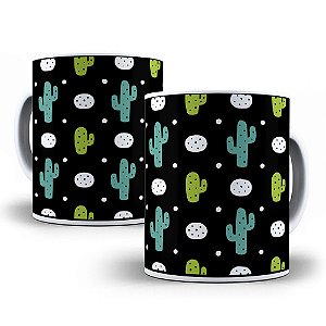 Caneca tipos de cacto presente pronta entrega plant lover